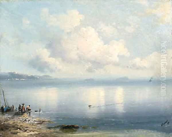 Tranquil Seascape Oil Painting by Ivan Konstantinovich Aivazovsky