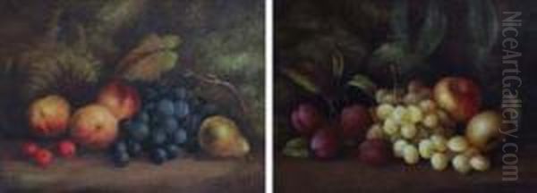 Still Life Studies With Fruit Oil Painting by Edwin Steele