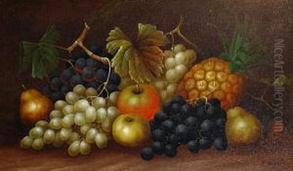 Still Life Of Fruit Oil Painting by Edwin Steele