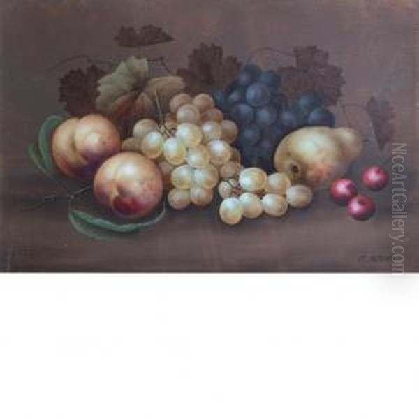 Still Life With Fruit Oil Painting by Edwin Steele