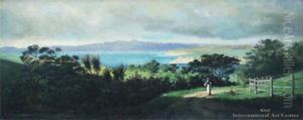 Hauraki Gulf Oil Painting by Louis John Steele