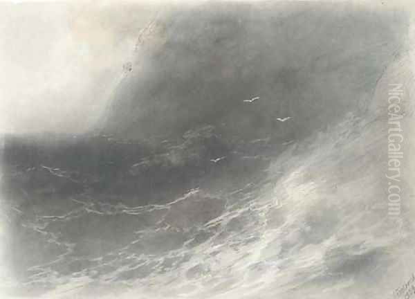 Storm at sea Oil Painting by Ivan Konstantinovich Aivazovsky