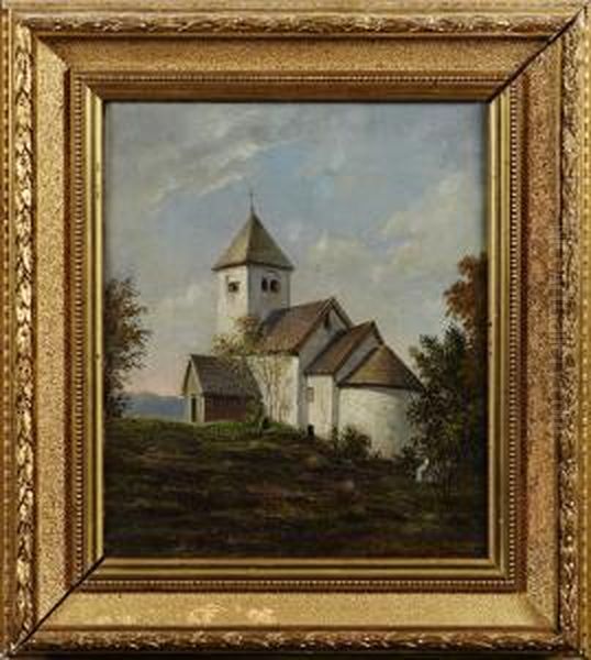 Landsortskyrka Oil Painting by Christian Steendorff