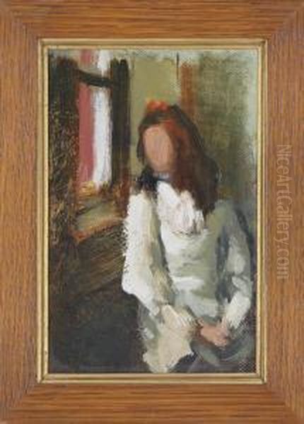 Girl Seated By A Window Oil Painting by Philip Wilson Steer