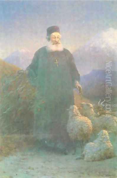 Katolikos Hrimyan near Emiadzin Oil Painting by Ivan Konstantinovich Aivazovsky