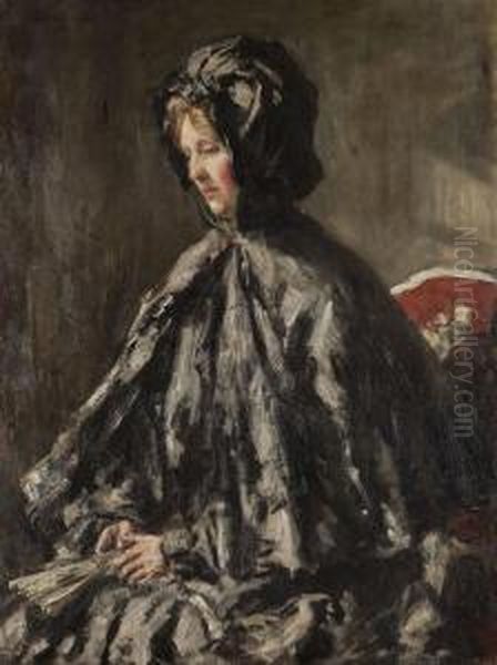 The Black Domino Oil Painting by Philip Wilson Steer