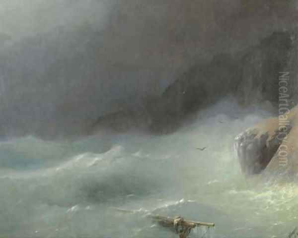 The wave Oil Painting by Ivan Konstantinovich Aivazovsky