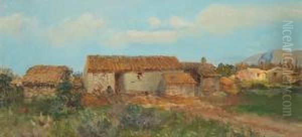 Paesaggio-abruzzo Oil Painting by Attilio Stefanori