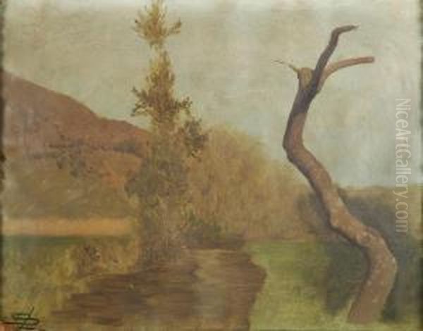 Albero Spoglio Oil Painting by Luigi Steffani