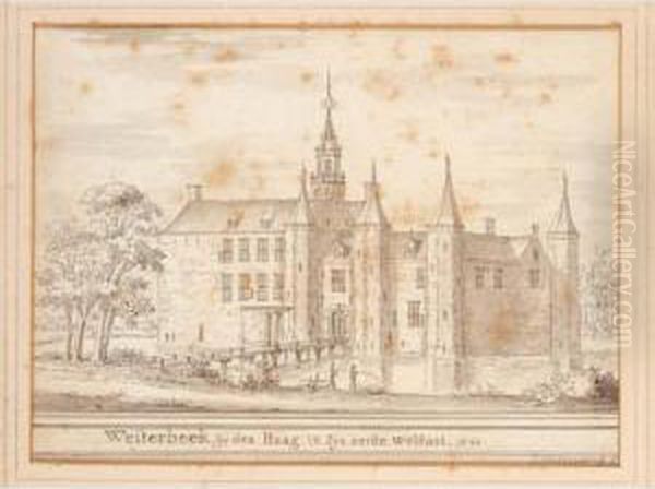 A View Of Castle Westerbeek Oil Painting by Jacobus Stellingwerf