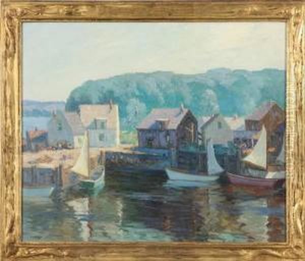 Cape Cod Scene Oil Painting by George J. Stengel