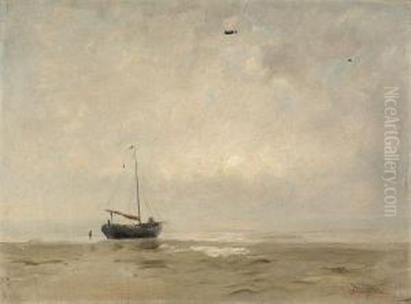 Marine Oil Painting by Alphonse Stengelin