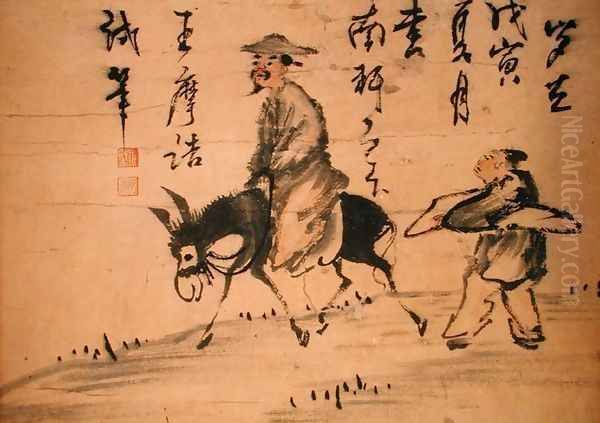 A Poet on a Mule, 1578 Oil Painting by Anonymous Artist