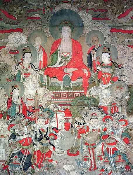 Buddhas, 1675 Oil Painting by Anonymous Artist