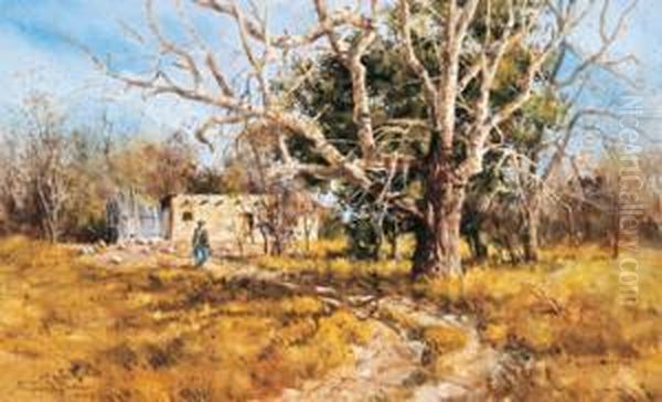 Arizona Autumn Oil Painting by Joseph Stephan