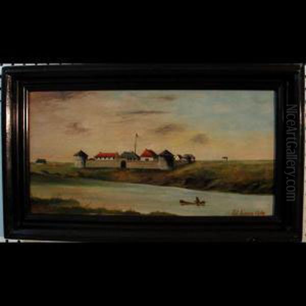 Fort Garry Oil Painting by Lionel Macdonald Stephenson