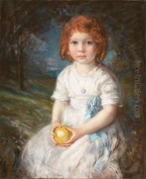 Olivia Oil Painting by Albert Edward Sterner