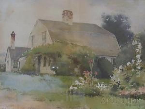 View Of A Home Oil Painting by Charles Walter Stetson