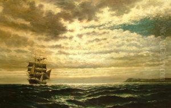 Scottish Seascape Oil Painting by John James Steuart