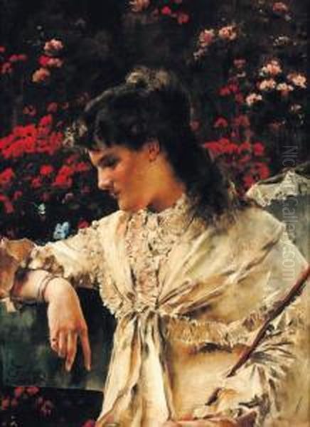 Reverie Oil Painting by Alfred Stevens