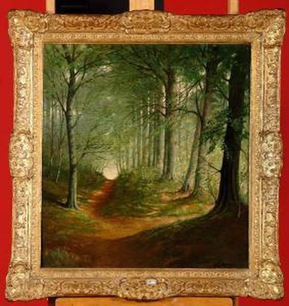 Chemin En Foret Oil Painting by Rene Stevens