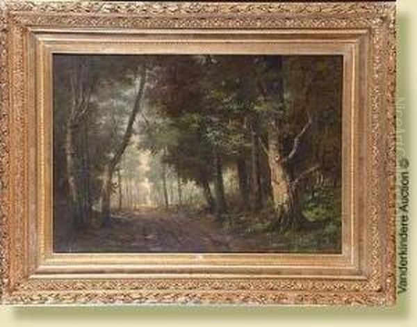 Chemin En Foret Oil Painting by Rene Stevens