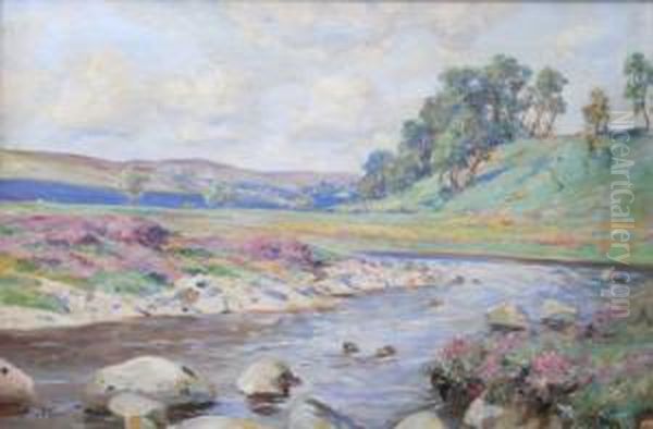 On The Dye, Aberdeenshire Oil Painting by Allan Stewart