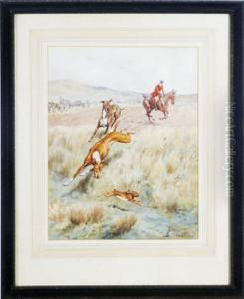 Turning To Win Oil Painting by Frank Algernon Stewart