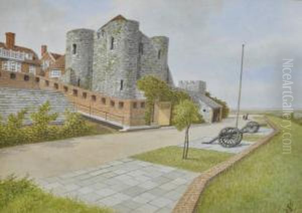 Ypres Castle And Battery Oil Painting by James Lawson Stewart