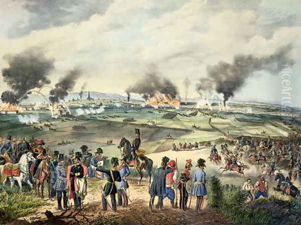 Siege of Vienna, 28th October 1848 Oil Painting by Anonymous Artist