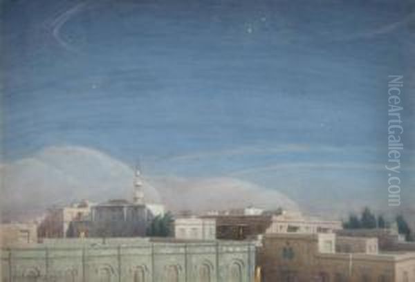 Cairo Under The Stars Oil Painting by William Stewart