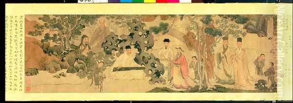 Literi Gathering in Qinglin Oil Painting by Anonymous Artist