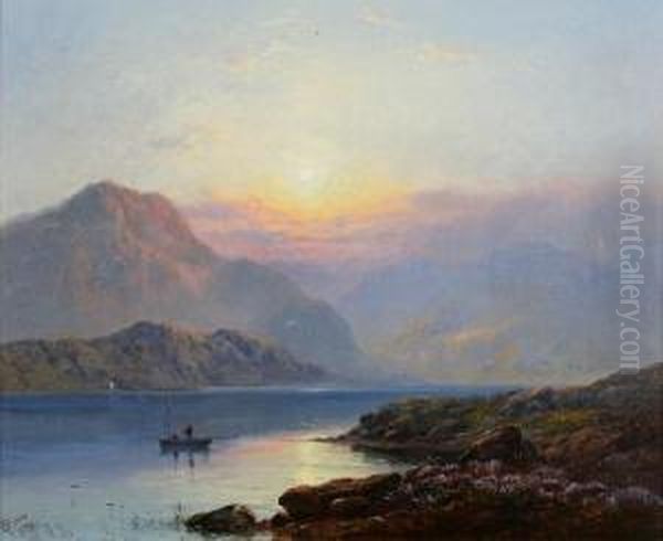 Loch Long Oil Painting by George Blackie Sticks