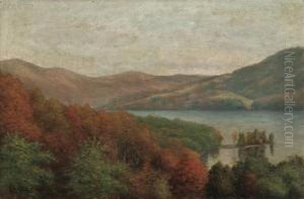 Autumn Landscape Oil Painting by Edward Stieglitz