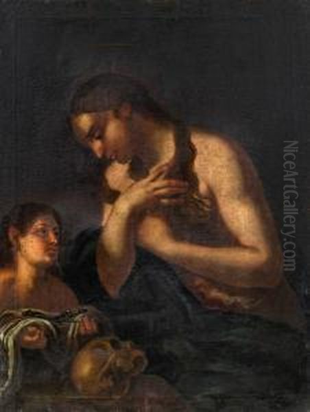 Maria Magdalena Oil Painting by Friedrich Stilpp