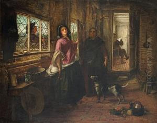 Besuch Des Verehrers Oil Painting by John Stirling