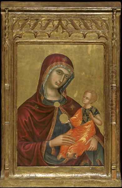 Icon of the Virgin Madre della Consolazione Oil Painting by Anonymous Artist