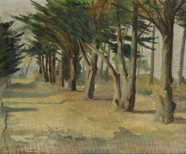 Allee Oil Painting by Hermann Stockmann