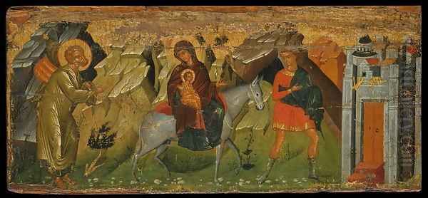 The Flight into Egypt Oil Painting by Anonymous Artist