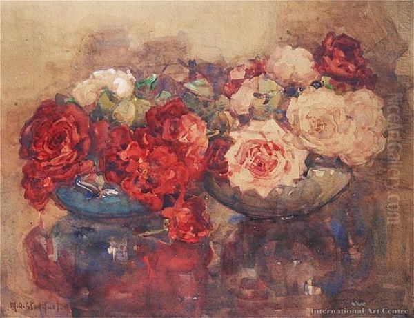 Roses Oil Painting by Margaret Olrog Stoddart