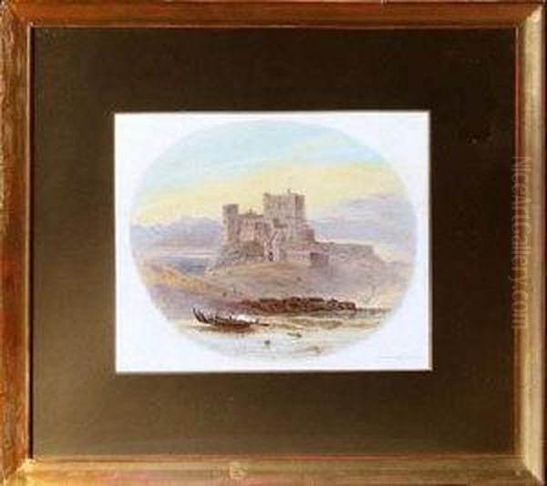 Bamburgh Castle Oil Painting by James Stokeld