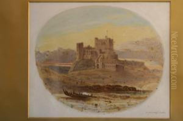 Bamborough Castle Oil Painting by James Stokeld