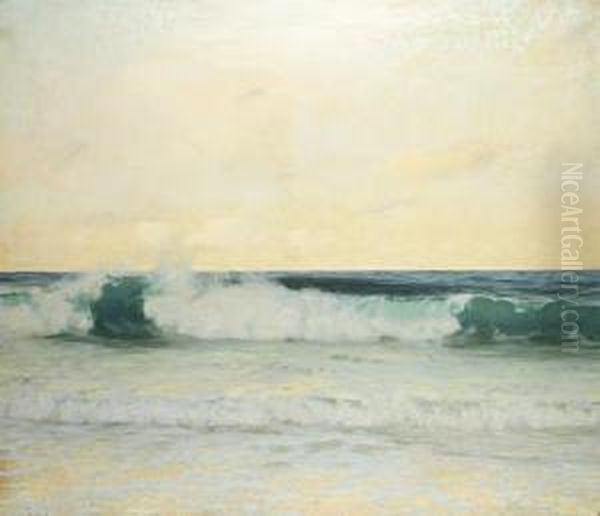 Breaking Wave Oil Painting by Adrian Scott Stokes