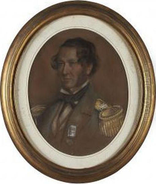 Half Length Portrait Of Captain William Fordyce Blair Oil Painting by J. Stokes