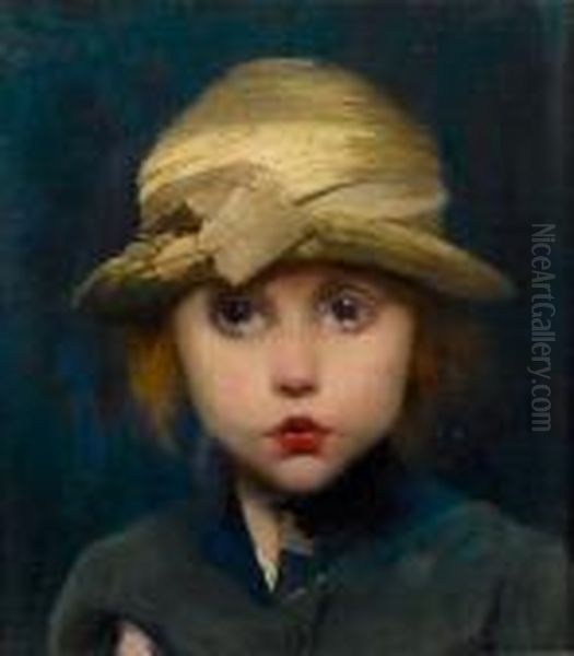 A Tearful Child Oil Painting by Marianne Stokes