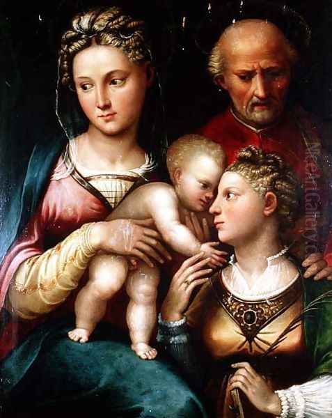 The Mystic Marriage of St. Catherine Oil Painting by Anonymous Artist