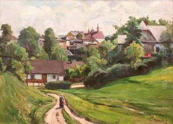 Rychnov - Sv. Havel Oil Painting by Josef Stolovsky