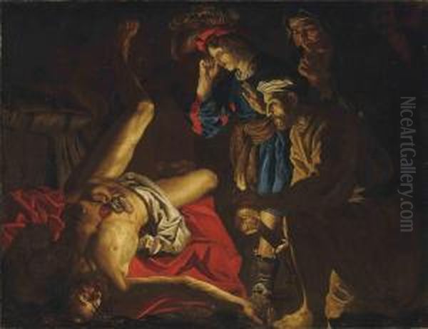 The Death Of Cato Oil Painting by Matthias Stomer