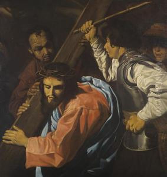 Christ Being Led To Calvary Oil Painting by Matthias Stomer