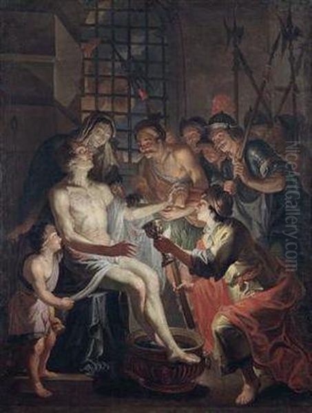 The Death Of Seneca Oil Painting by Matthias Stomer